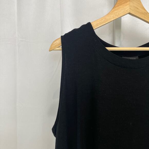 J. JILL Wearever Sleeveless Tank Top Pullover Stretch Rayon Jersey Black Size XL - Picture 5 of 11